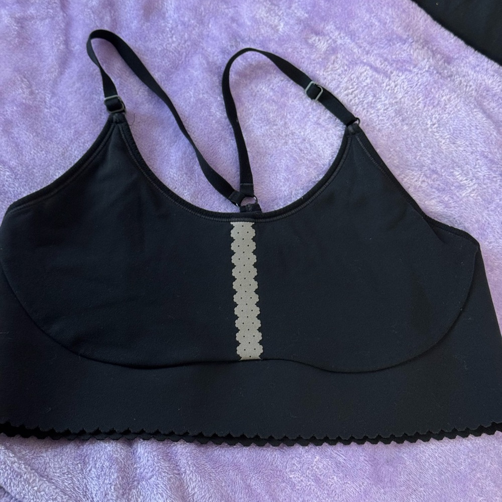 Nike Black Bralette with Gray Accent